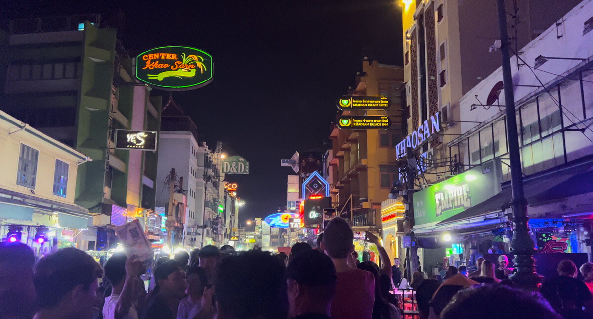 Khaosan road in Bangkok